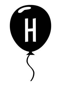Thumbnail of letter H in balloon font