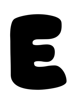 Thumbnail of letter E