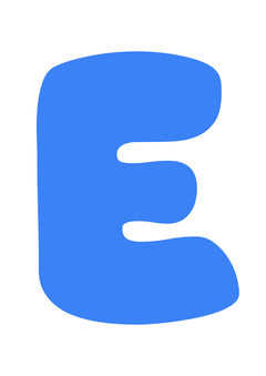 Thumbnail of letter E