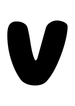 Thumbnail of letter V