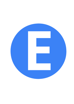 Thumbnail of letter E