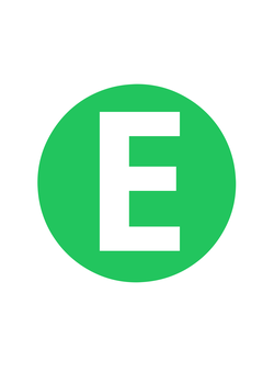 Thumbnail of letter E