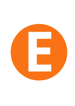 Thumbnail of letter E