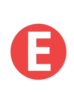 Thumbnail of letter E