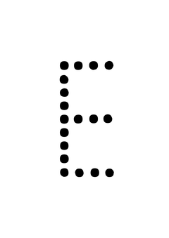 Thumbnail of letter E