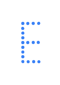 Thumbnail of letter E