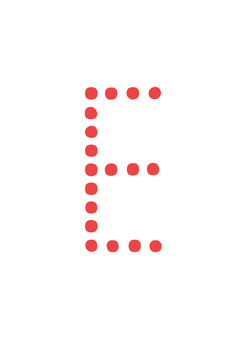 Thumbnail of letter E
