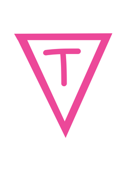 Thumbnail of letter T in pink flag font