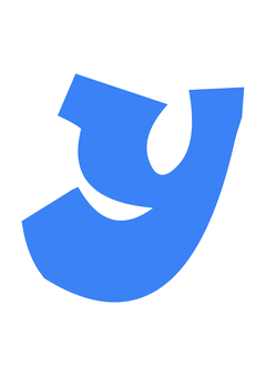 Thumbnail of letter Y in blue graffiti font