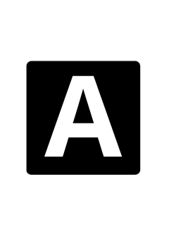 Thumbnail of letter A