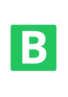 Thumbnail of letter B