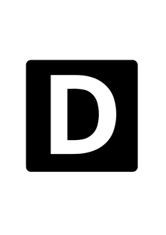Thumbnail of letter D