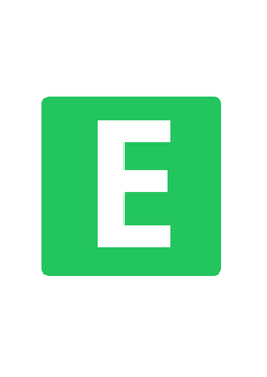 Thumbnail of letter E
