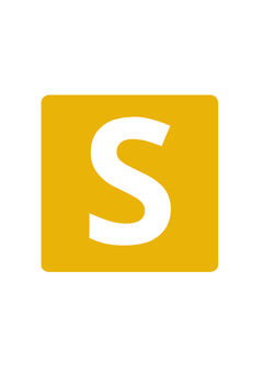 Thumbnail of letter S in yellow square font