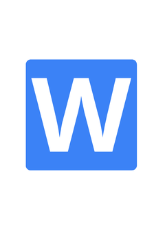 Thumbnail of letter W