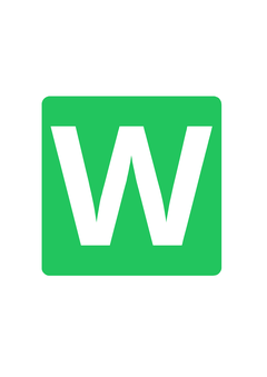 Thumbnail of letter W