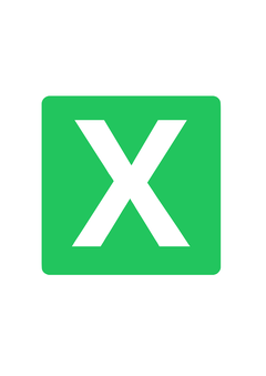 Thumbnail of letter X