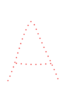 Thumbnail of letter A