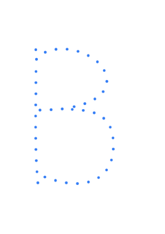 Thumbnail of letter B
