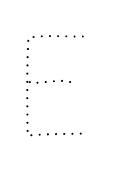 Thumbnail of letter E