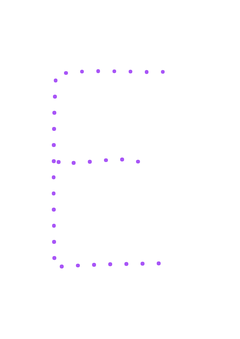 Thumbnail of letter E