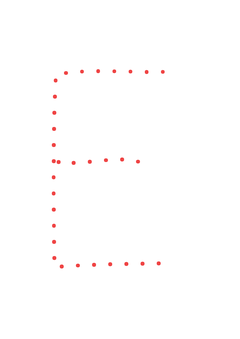 Thumbnail of letter E